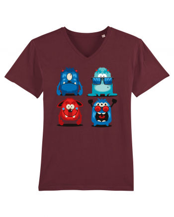 Funny Monsters Burgundy