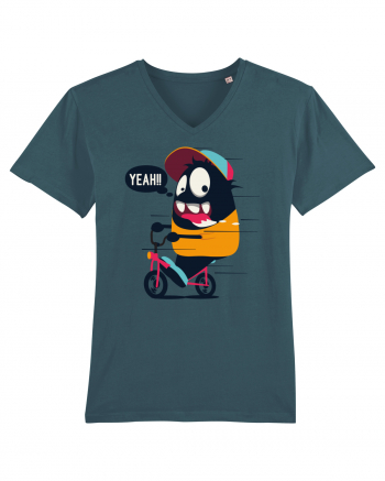 Monster Biker Cartoon Stargazer