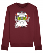 Hipster Frenchie Dog Bluză mânecă lungă Unisex Rise