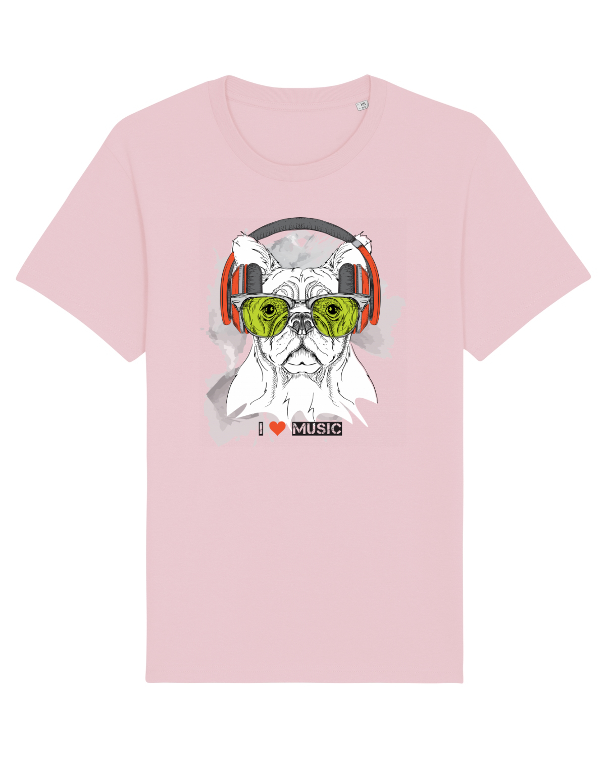 Tricou mânecă scurtă Unisex Rocker Cotton Pink