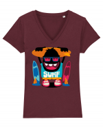 Surf Monster Cool Tricou mânecă scurtă guler V Damă Evoker