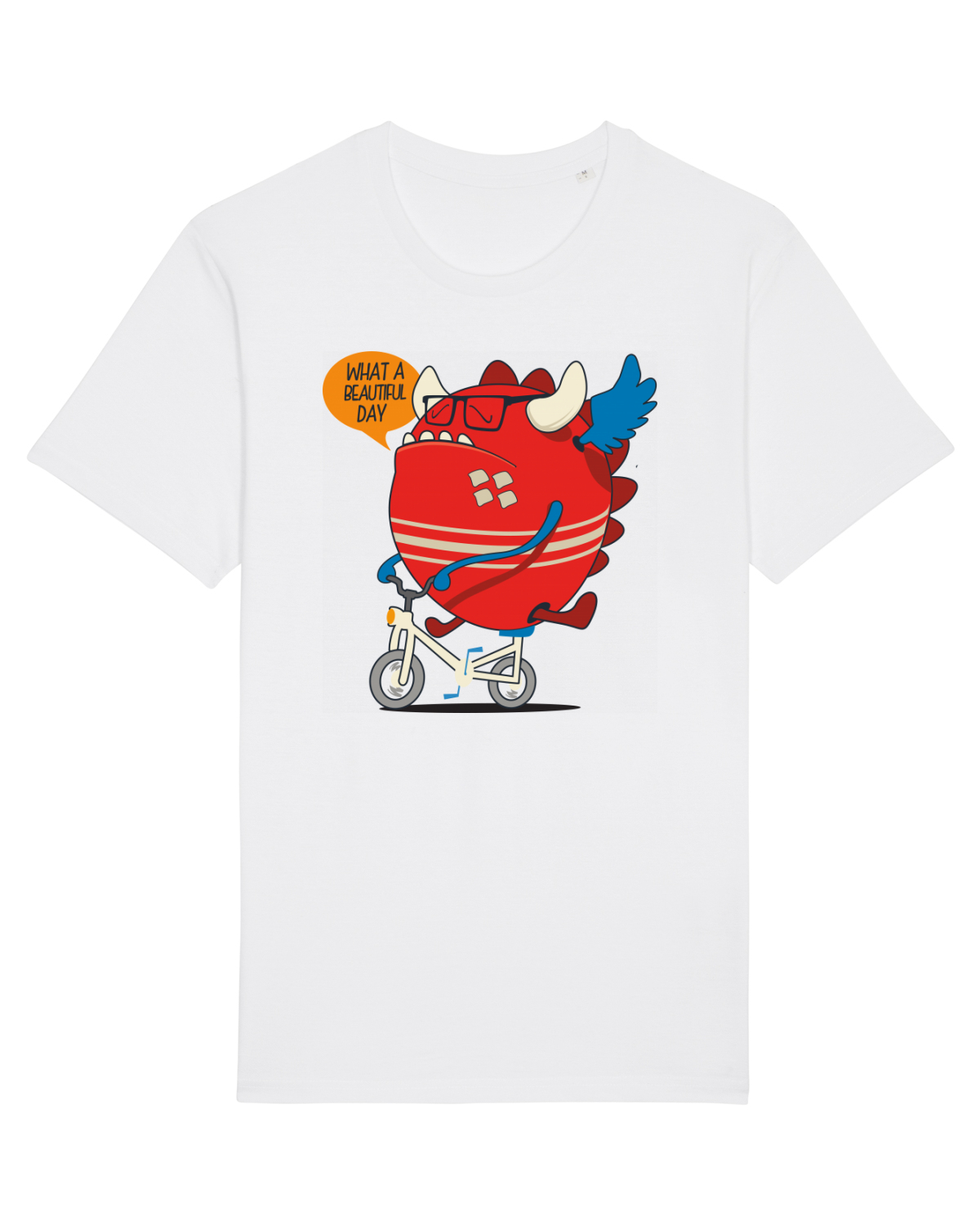 Tricou mânecă scurtă Unisex Rocker White