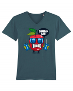 Drink Me Apple Tricou mânecă scurtă guler V Bărbat Presenter