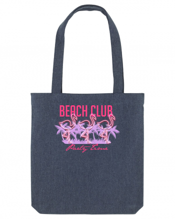 Beach Club Party Flamingo Midnight Blue