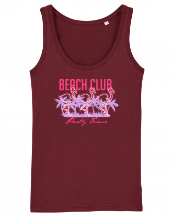 Beach Club Party Flamingo Burgundy
