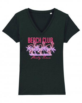 Beach Club Party Flamingo Black
