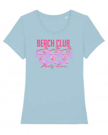 Beach Club Party Flamingo Sky Blue