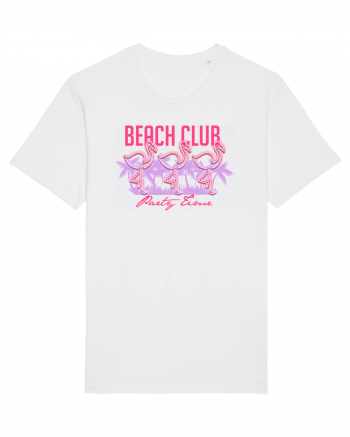 Beach Club Party Flamingo White