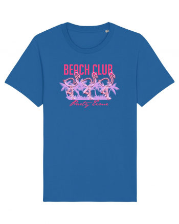 Beach Club Party Flamingo Royal Blue