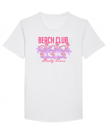 Beach Club Party Flamingo White