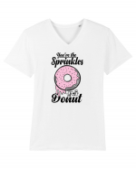 Donut Roz Tricou mânecă scurtă guler V Bărbat Presenter