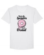 Donut Roz Tricou mânecă scurtă guler larg Bărbat Skater