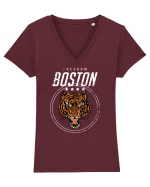 Freedom Boston Tiger Tricou mânecă scurtă guler V Damă Evoker