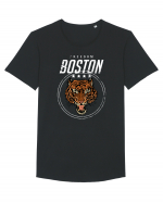 Freedom Boston Tiger Tricou mânecă scurtă guler larg Bărbat Skater