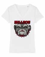 Bulldog Tricou mânecă scurtă guler V Damă Evoker