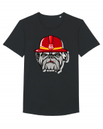 Bulldog Tricou mânecă scurtă guler larg Bărbat Skater