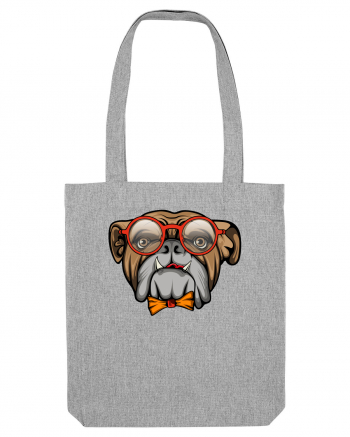 Hipster Bulldog Heather Grey