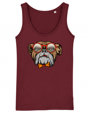 Hipster Bulldog Burgundy