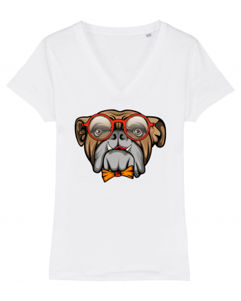 Hipster Bulldog White