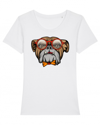 Hipster Bulldog White