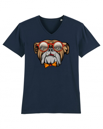 Hipster Bulldog French Navy