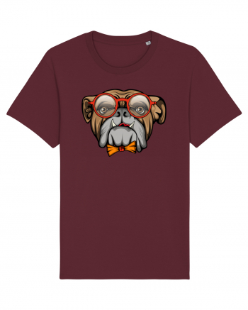 Hipster Bulldog Burgundy