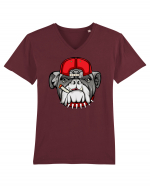 Gangster Bulldog Tricou mânecă scurtă guler V Bărbat Presenter