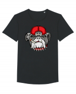 Gangster Bulldog Tricou mânecă scurtă guler larg Bărbat Skater