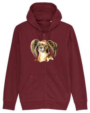 Cute Dog Burgundy