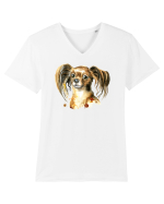 Cute Dog Tricou mânecă scurtă guler V Bărbat Presenter