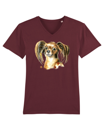 Cute Dog Burgundy