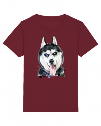 Husky Painting Burgundy