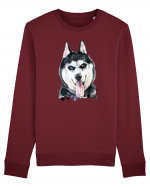 Husky Painting Bluză mânecă lungă Unisex Rise