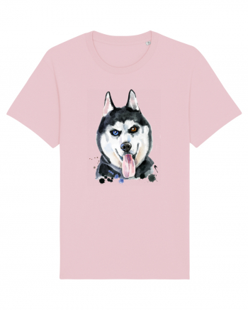 Husky Painting Cotton Pink