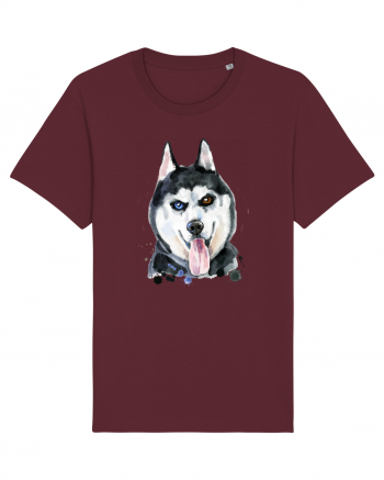 Husky Painting Burgundy