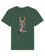 Doberman Painting Tricou mânecă scurtă Unisex Rocker