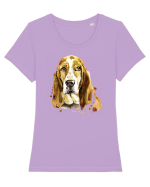 Droopy Painting Tricou mânecă scurtă guler larg fitted Damă Expresser