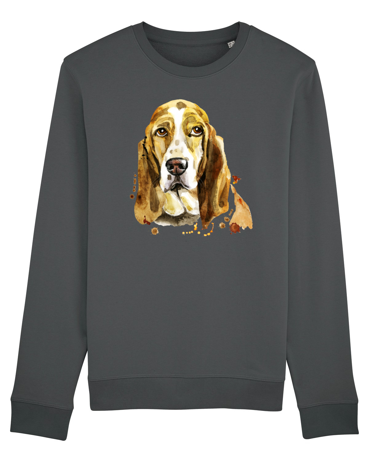 Bluză mânecă lungă Unisex Rise Anthracite