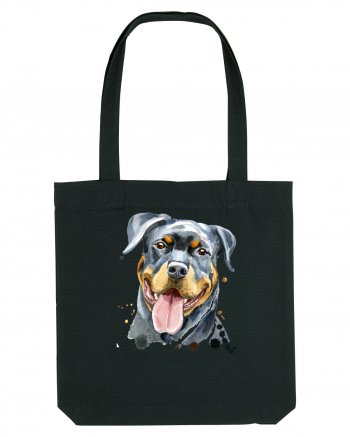 Rottweiler Painting Black