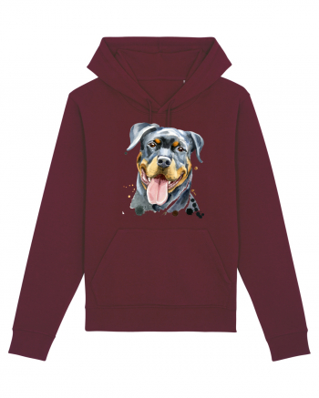 Rottweiler Painting Burgundy