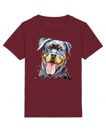 Rottweiler Painting Burgundy