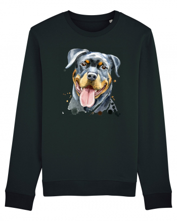 Rottweiler Painting Black