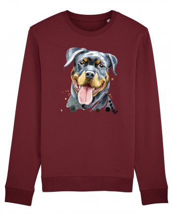 Rottweiler Painting Burgundy