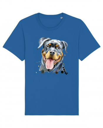 Rottweiler Painting Royal Blue