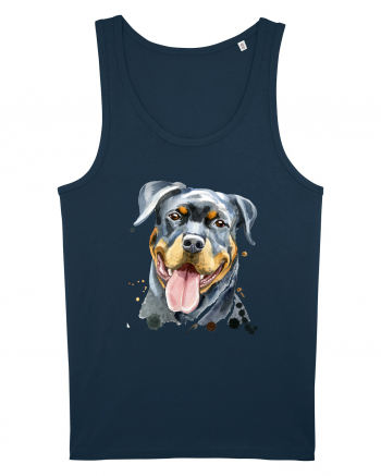 Rottweiler Painting Navy