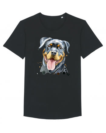 Rottweiler Painting Black