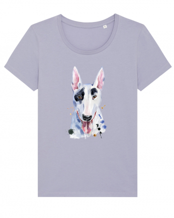 Bullterrier Painting Lavender