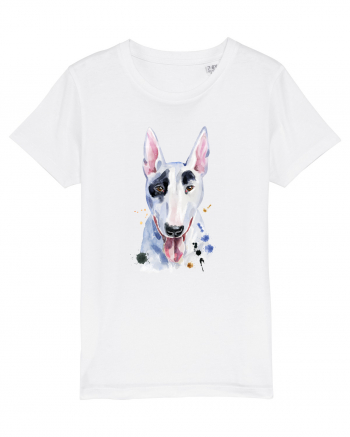 Bullterrier Painting White
