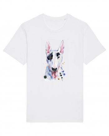 Bullterrier Painting White