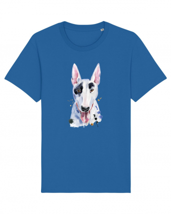 Bullterrier Painting Royal Blue